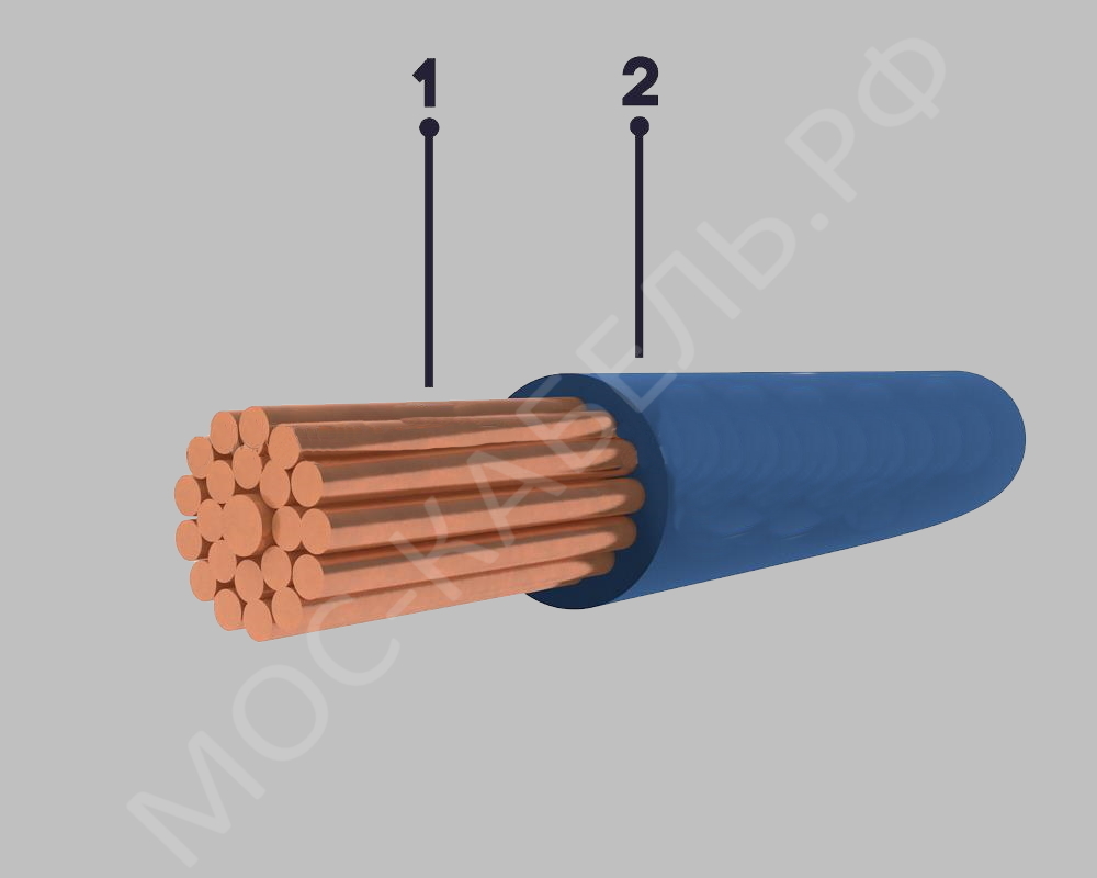 конструкция кабеля ПВ3-ХЛ